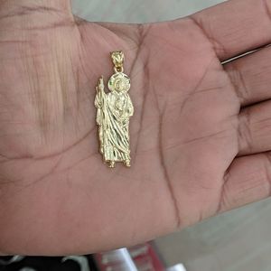 10kt Real Gold Saint Jude Pendant
